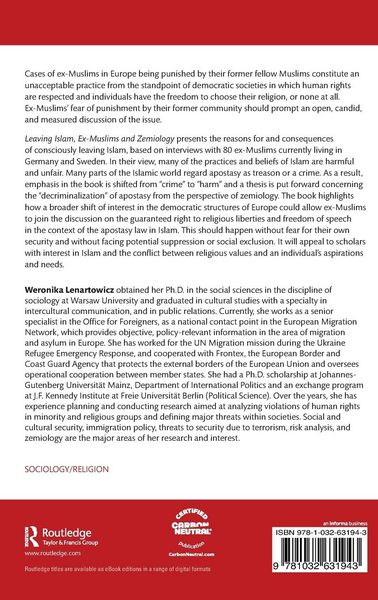 Produktbild: Leaving Islam, Ex-Muslims and Zemiology