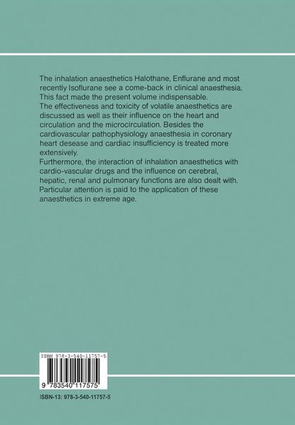 Produktbild: Inhalation Anaesthesia Today and Tomorrow