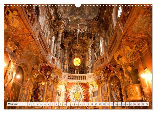 Produktbild: Bayerns Kirchen (Wandkalender 2026 DIN A3 quer), CALVENDO Monatskalender