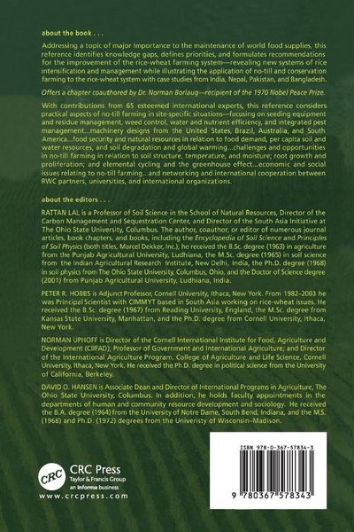 Produktbild: Sustainable Agriculture and the International Rice-Wheat System