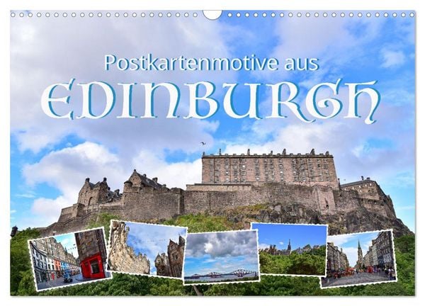 Postkartenmotive aus Edinburgh (Wandkalender 2026 DIN A3 quer), CALVENDO Monatskalender
