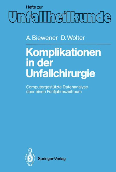 Produktbild: Komplikationen in der Unfallchirurgie