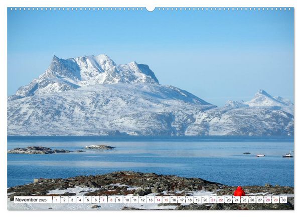 Produktbild: Gr&ouml;nland - Wildes, weites Land (hochwertiger Premium Wandkalender 2026 DIN A2 quer), Kunstdruck in Hochglanz
