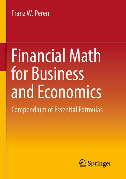 Produktbild: Financial Math for Business and Economics