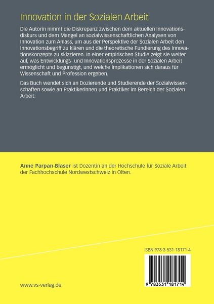 Produktbild: Innovation in der Sozialen Arbeit
