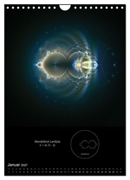 Produktbild: Buddhabrot fractal art (Wandkalender 2027 DIN A4 hoch), CALVENDO Monatskalender