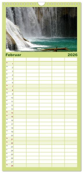 Produktbild: Familienplaner 2026 - Von Mexiko nach Panama in 12 Monaten mit 5 Spalten (Wandkalender, 21 x 45 cm) CALVENDO
