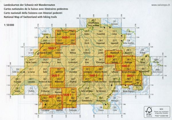 Produktbild: 265T Nufenenpass Wanderkarte