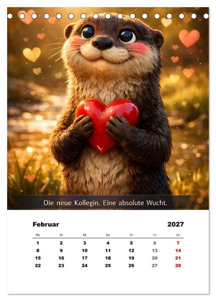 Produktbild: Tier-isch wahr! (Tischkalender 2027 DIN A5 hoch), CALVENDO Monatskalender