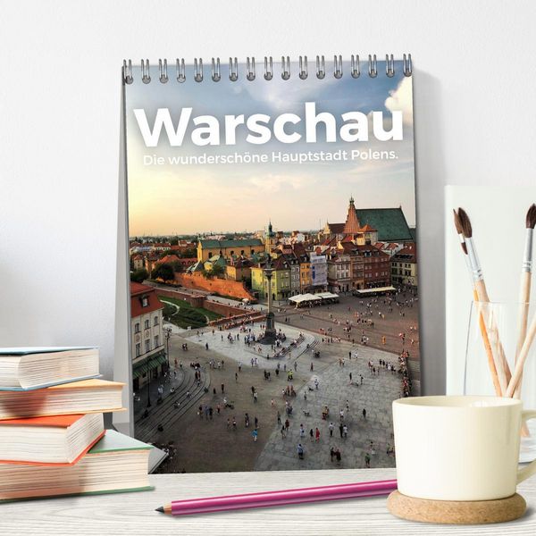 Produktbild: Warschau - Die wundersch&ouml;ne Hauptstadt Polens. (Tischkalender 2026 DIN A5 hoch), CALVENDO Monatskalender