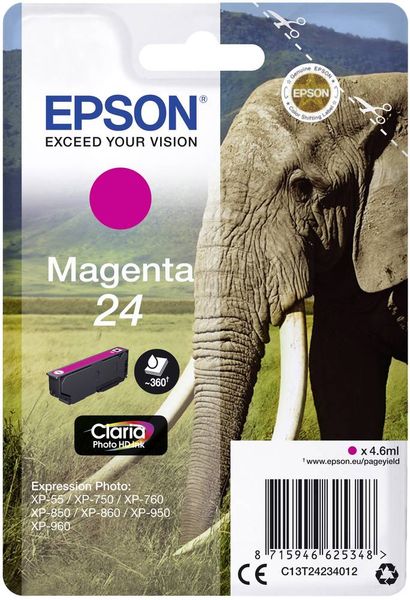 Epson Druckerpatrone T2423, 24 Original Magenta C13T24234012