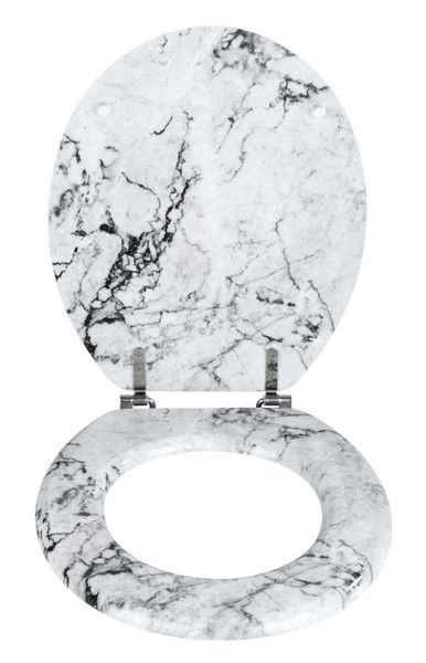 Produktbild: WC-Sitz Mod. Onyx, aus MDF in edler Marmor-Optik