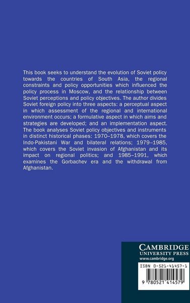 Produktbild: Soviet Policy Towards South Asia Since 1970