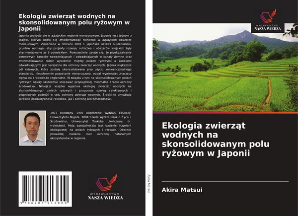 Produktbild: Ekologia zwierz&iquest;t wodnych na skonsolidowanym polu ry&iquest;owym w Japonii