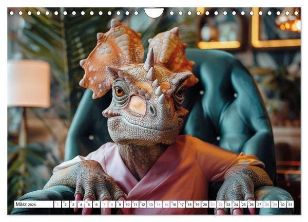 Produktbild: Reiche Dinos. Sie leben &ndash; im Luxus. (Wandkalender 2026 DIN A4 quer), CALVENDO Monatskalender
