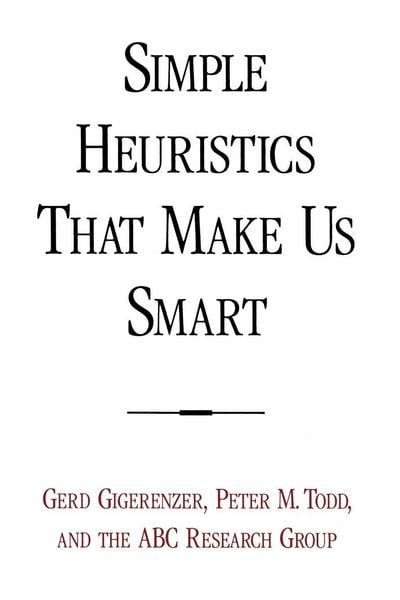 Produktbild: Simple Heuristics That Make Us Smart