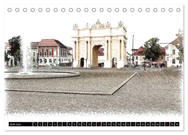 Produktbild: Potsdam Kalender (Tischkalender 2026 DIN A5 quer), CALVENDO Monatskalender