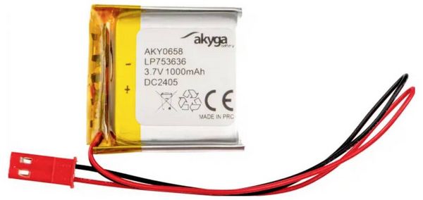 Akyga LP753636 Akkupack x Spezial-Akku LiPo 3.7V 1000 mAh