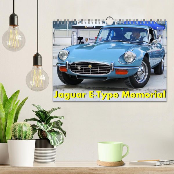 Produktbild: Jaguar E-Type Memorial (Wandkalender 2026 DIN A4 quer), CALVENDO Monatskalender