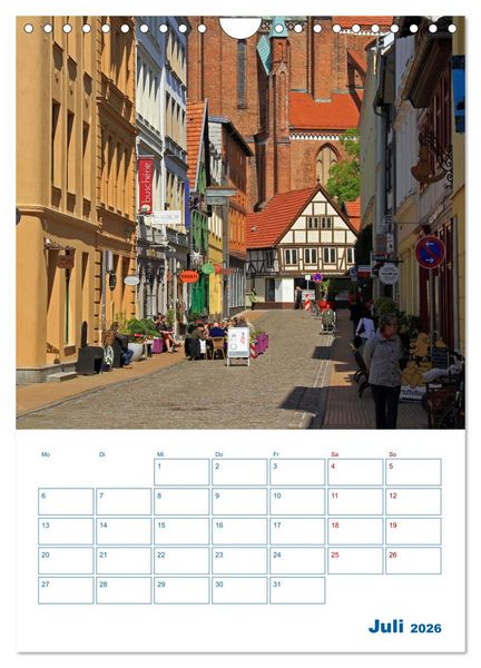 Produktbild: Residenzstadt Schwerin - Mecklenburg-Vorpommern - Terminplaner (Wandkalender 2026 DIN A4 hoch), CALVENDO Monatskalender