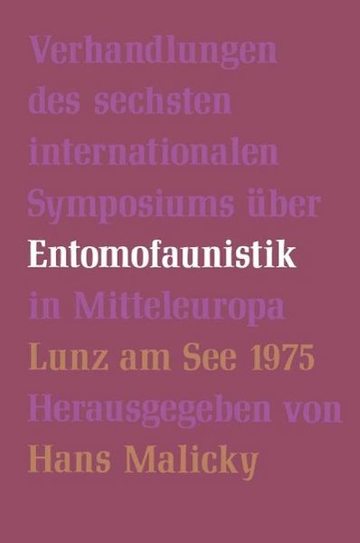 Produktbild: Verhandlungen des Sechsten Internationalen Symposiums &uuml;ber Entomofaunistik in Mitteleuropa