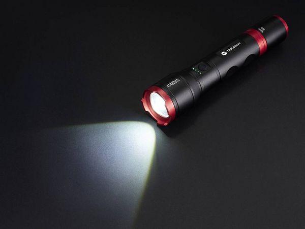 Produktbild: TOOLCRAFT TO-9927678 Handlampe verstellbar, Einstellbare Punktgr&ouml;&szlig;e, mit Stroboskopmodus, mit USB-Schnittstelle Li-Ionen Akkus