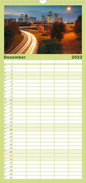 Produktbild: Familienplaner S&uuml;dosten der USA (Wandkalender 2022 , 21 cm x 45 cm, hoch)
