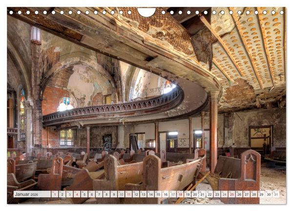 Produktbild: Detroit - Modern Ruins (Wandkalender 2026 DIN A4 quer), CALVENDO Monatskalender