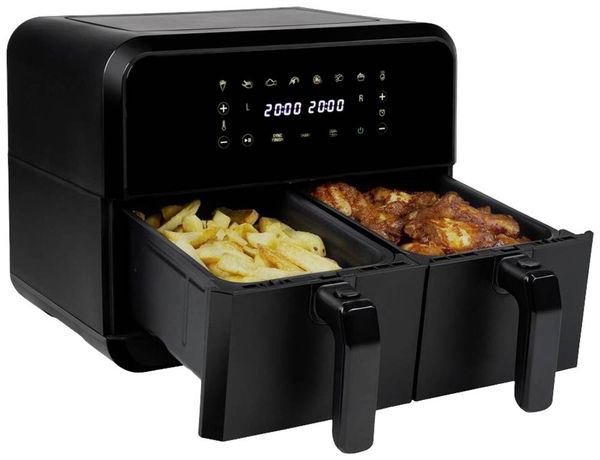 Produktbild: Princess Doppel-Fritteuse 8l 2400W mit Display Schwarz