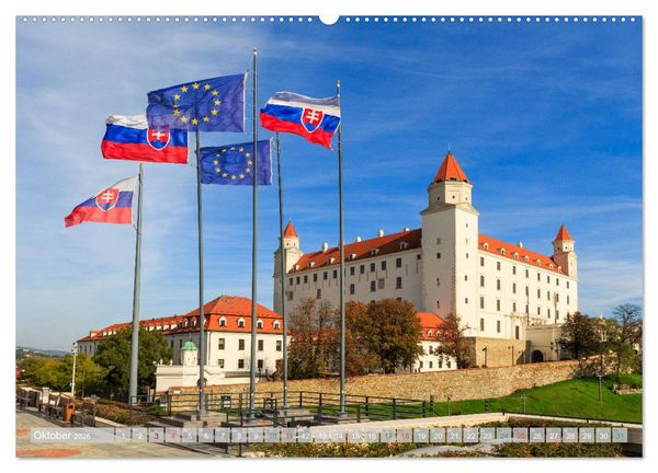 Produktbild: Zauberhaftes Bratislava - Entz&uuml;ckende Hauptstadt der Slowakai an der Donau (hochwertiger Premium Wandkalender 2026 DIN A2 quer), Kunstdruck in Hochglanz