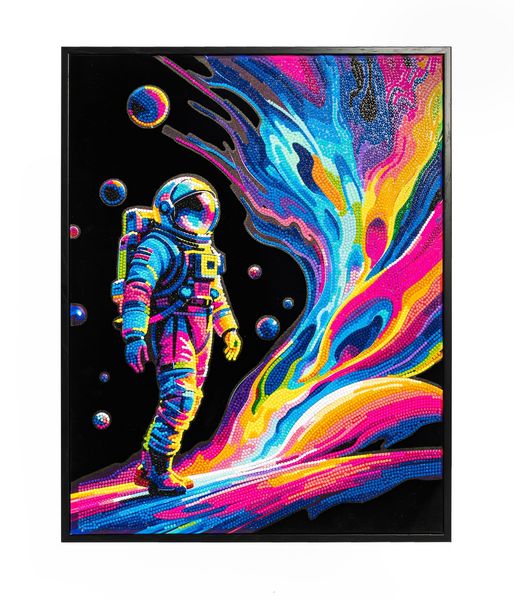 Produktbild: DIAMOND DOTZ - Diamond Painting Neon Astronaut Weltall