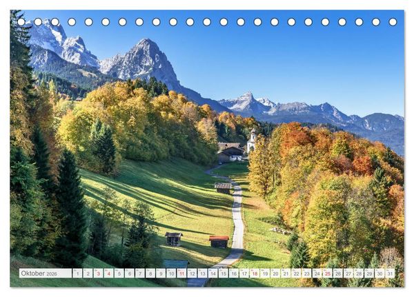 Produktbild: Faszinierende Bergwelten (Tischkalender 2026 DIN A5 quer), CALVENDO Monatskalender