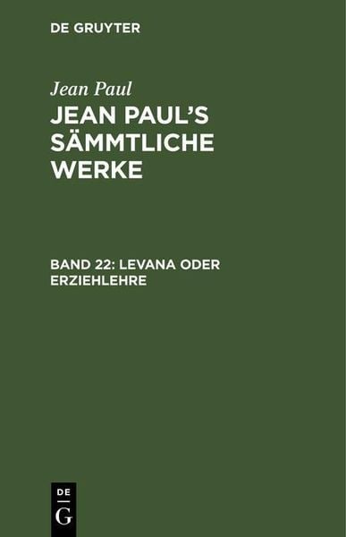 Produktbild: Levana oder Erziehlehre