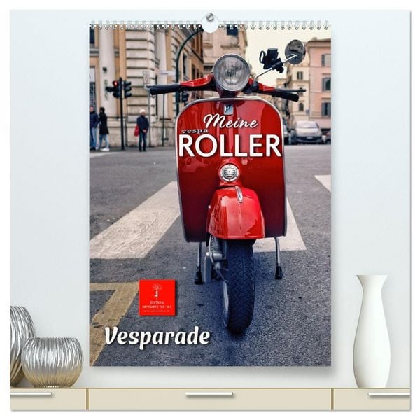 Produktbild: Meine Roller Vesparade (hochwertiger Premium Wandkalender 2026 DIN A2 hoch), Kunstdruck in Hochglanz