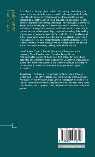 Produktbild: The Political Economy of Monetary Circuits
