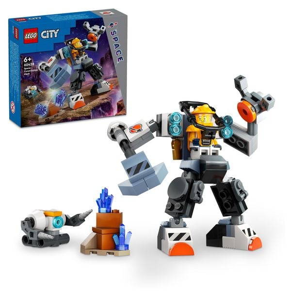LEGO City 60428 Weltraum-Mech, Set mit Roboter-Spielzeug ab 6 Jahren