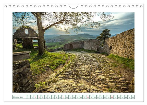 Produktbild: Festungsruine Hohentwiel im sch&ouml;nen Hegau (Wandkalender 2026 DIN A4 quer), CALVENDO Monatskalender