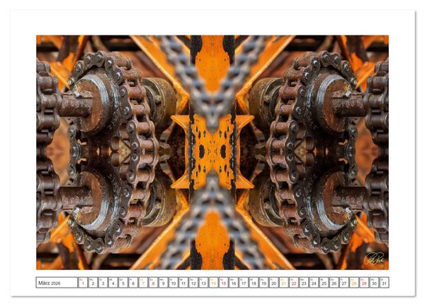 Produktbild: Faszination Spiegelung - Industrie und Technik (Wandkalender 2026 DIN A2 quer), CALVENDO Monatskalender