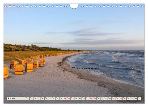 Produktbild: Ostseebad Wustrow K&uuml;stenimpressionen (Wandkalender 2026 DIN A4 quer), CALVENDO Monatskalender