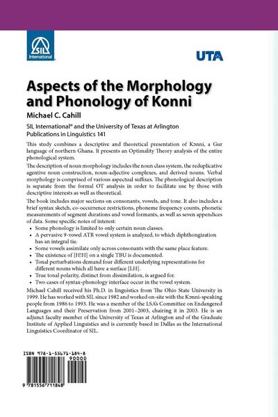 Produktbild: Aspects of the Morphology and Phonology of Konni