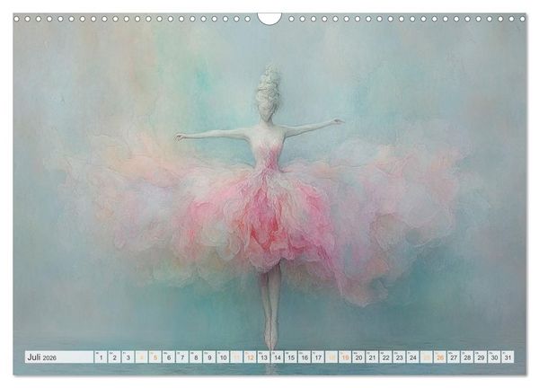 Produktbild: Im Pas de Deux mit der Stille (Wandkalender 2026 DIN A3 quer), CALVENDO Monatskalender
