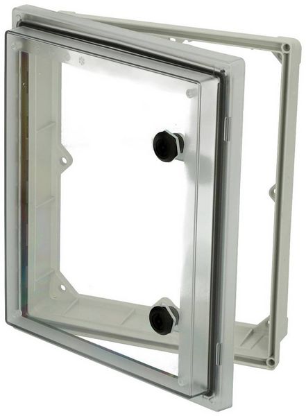 Produktbild: Fibox PW 292409 T 4901884 Sichtfenster Deckel Transparent, Doppelbart, UV-best&auml;ndig (L x B x H) 88 x 244 x 291 mm Polycarbonat Grau 1 St.