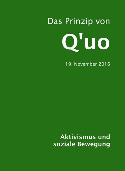 Produktbild: Das Prinzip von Q'uo (19. November 2016)