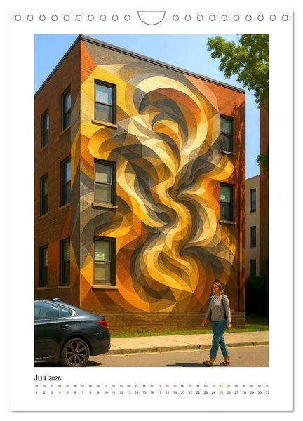 Produktbild: Murals in der Stadt (Wandkalender 2026 DIN A4 hoch), CALVENDO Monatskalender