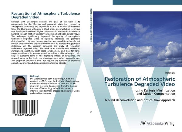 Produktbild: Restoration of Atmospheric Turbulence Degraded Video