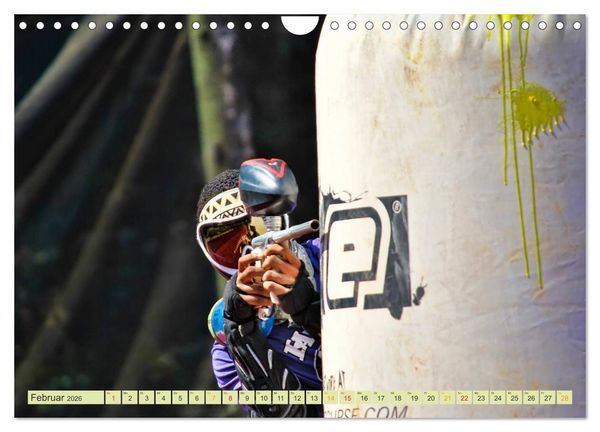 Produktbild: Paintball - so cool (Wandkalender 2026 DIN A4 quer), CALVENDO Monatskalender