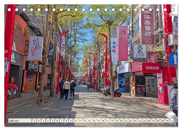 Produktbild: Taipeh &ndash; Tradition trifft Moderne (Tischkalender 2027 DIN A5 quer), CALVENDO Monatskalender