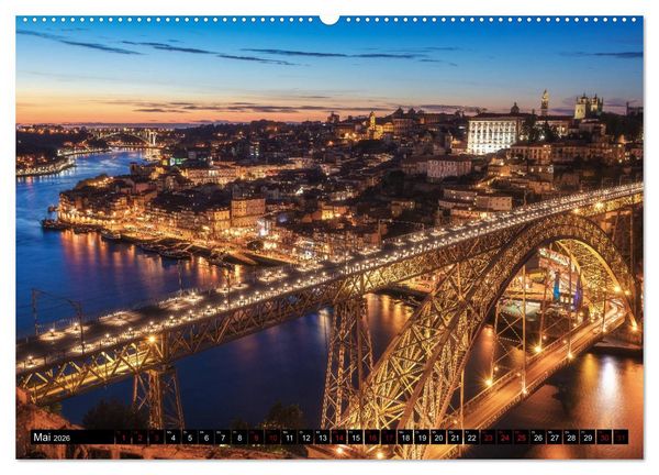 Produktbild: Portugal - Von Porto bis zur Algarve (Wandkalender 2026 DIN A2 quer), CALVENDO Monatskalender