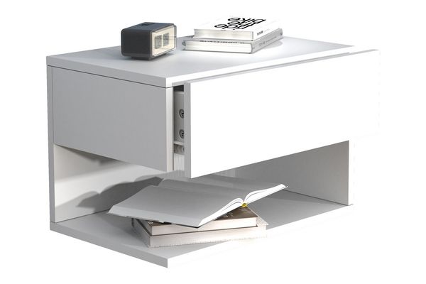 Produktbild: Wandschublade Wand H&auml;nge Nachttisch Usal XL 45cm