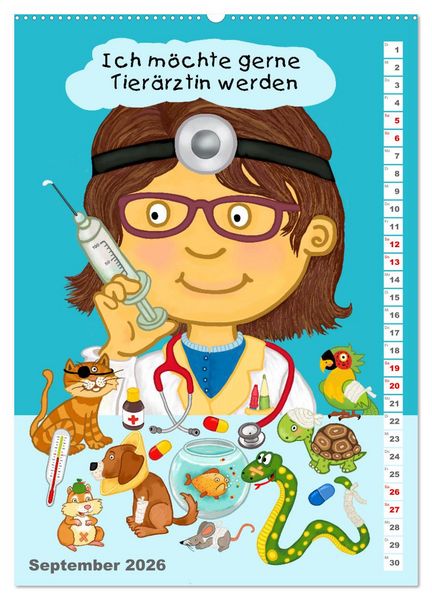 Produktbild: Mein Wunschberuf (hochwertiger Premium Wandkalender 2026 DIN A2 hoch), Kunstdruck in Hochglanz